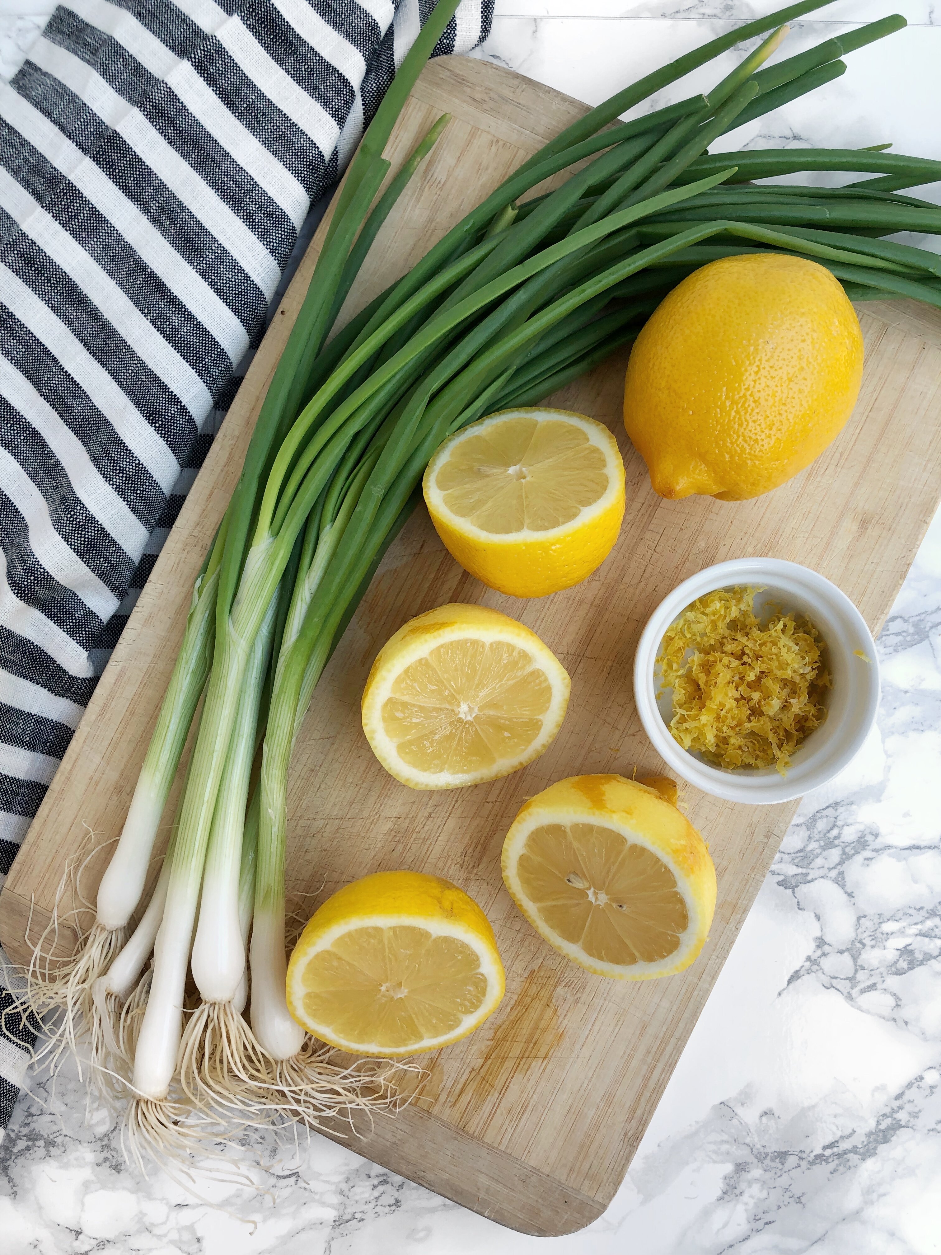 Spring Onion Lemon Orecchiette | AreYouKitchenMe.com